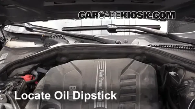 2014 BMW 535d xDrive 3.0L 6 Cyl. Turbo Diesel Huile Vérifier le niveau de l'huile